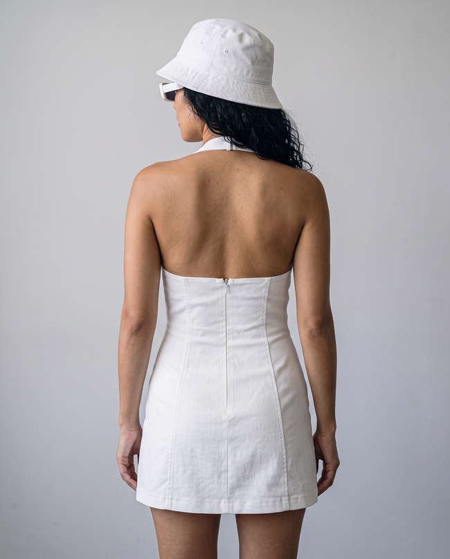 Harper Halter V-Neck Mini Dress