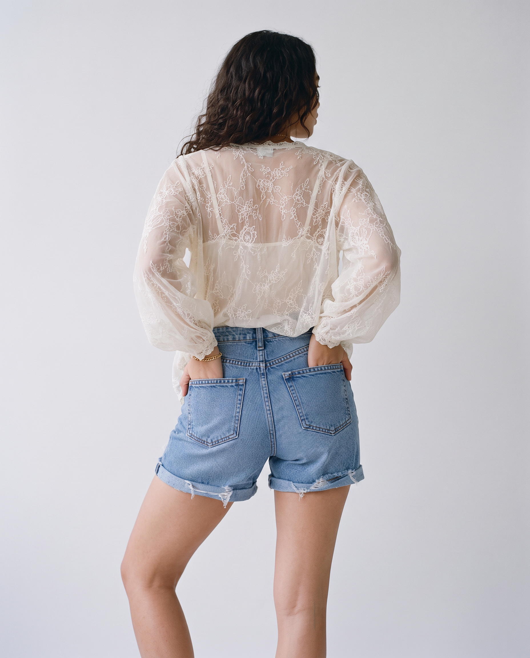 Juliette Cuffed Denim Shorts