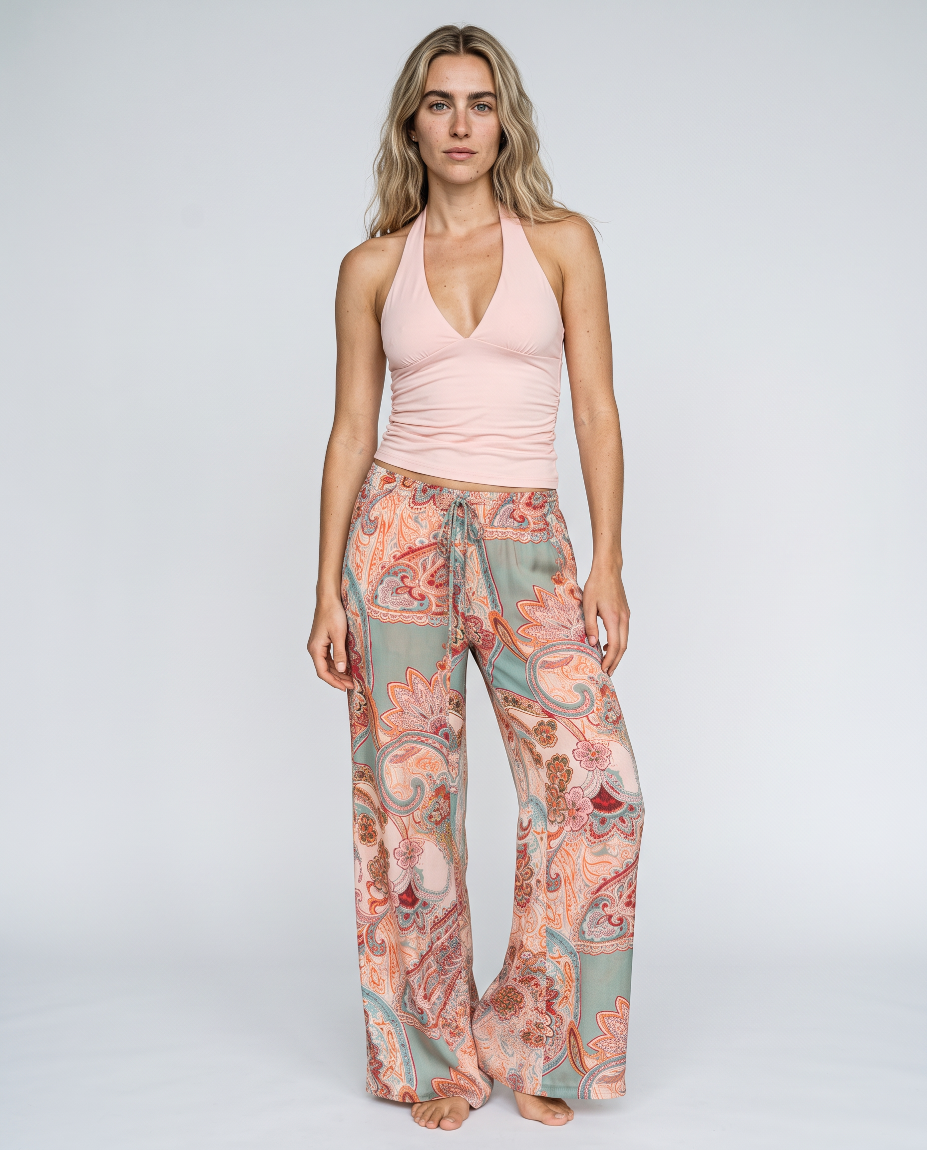 Rosalinde Paisley Palazzo Pants