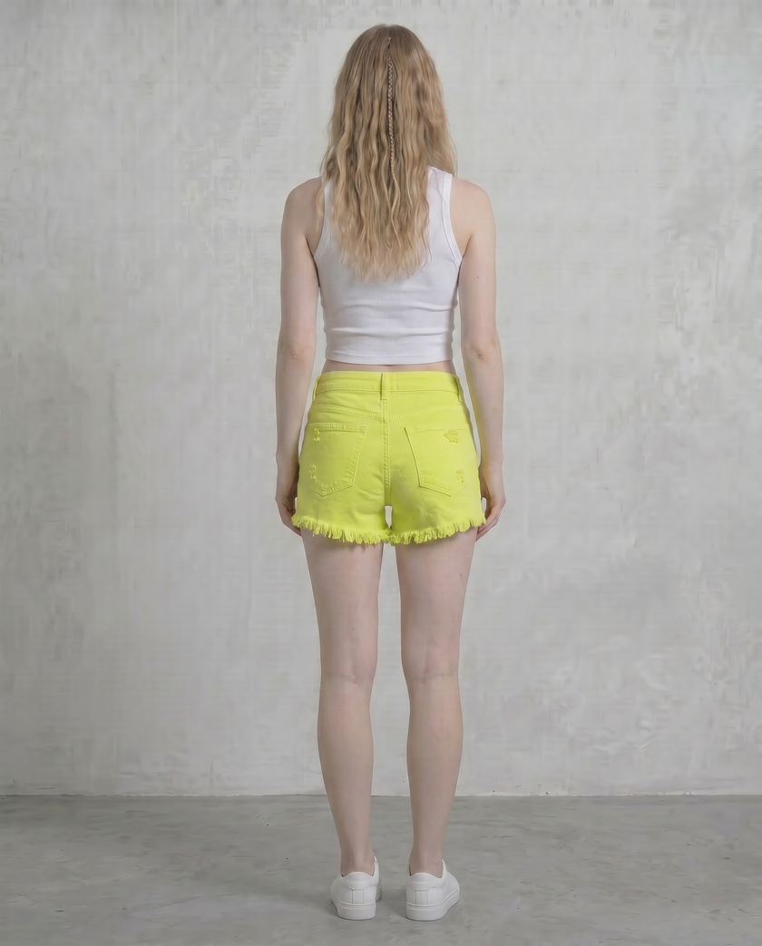 Citrina Distressed Denim Shorts