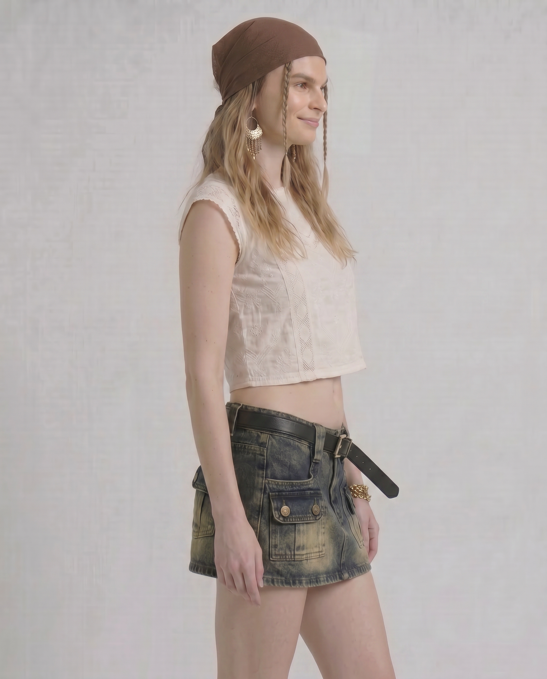 The Wildflower Denim Skirt