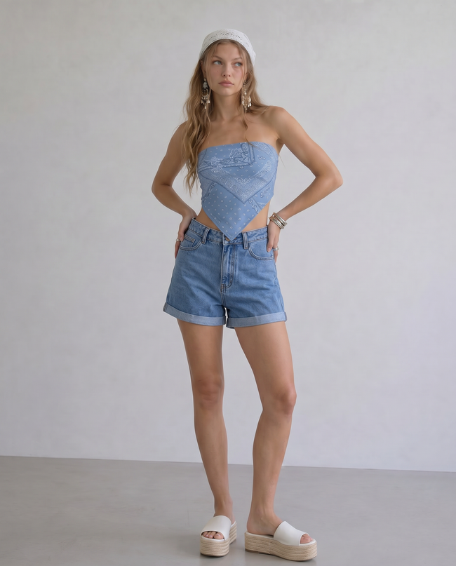 Julie Cuffed Shorts
