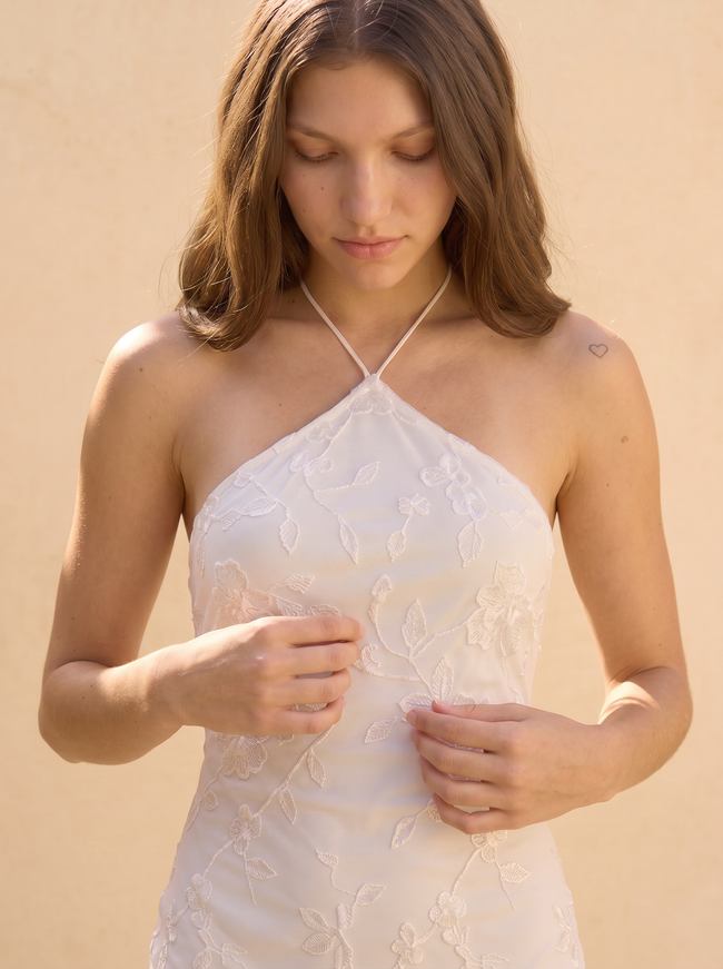 Cassandra Halter Mini Dress