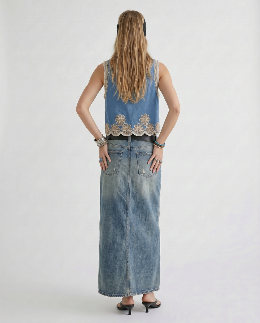 The Indigo Tapestry Vest