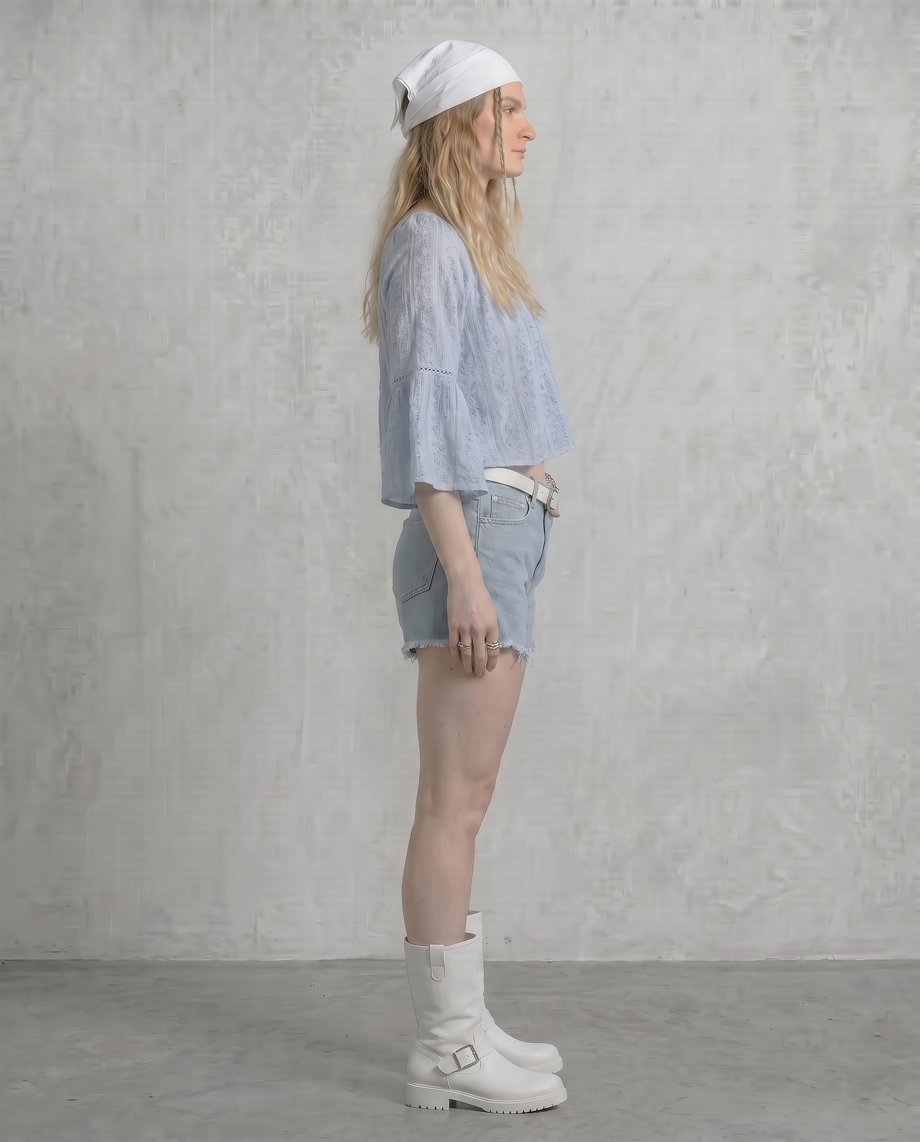 Adeline Frayed Denim Shorts