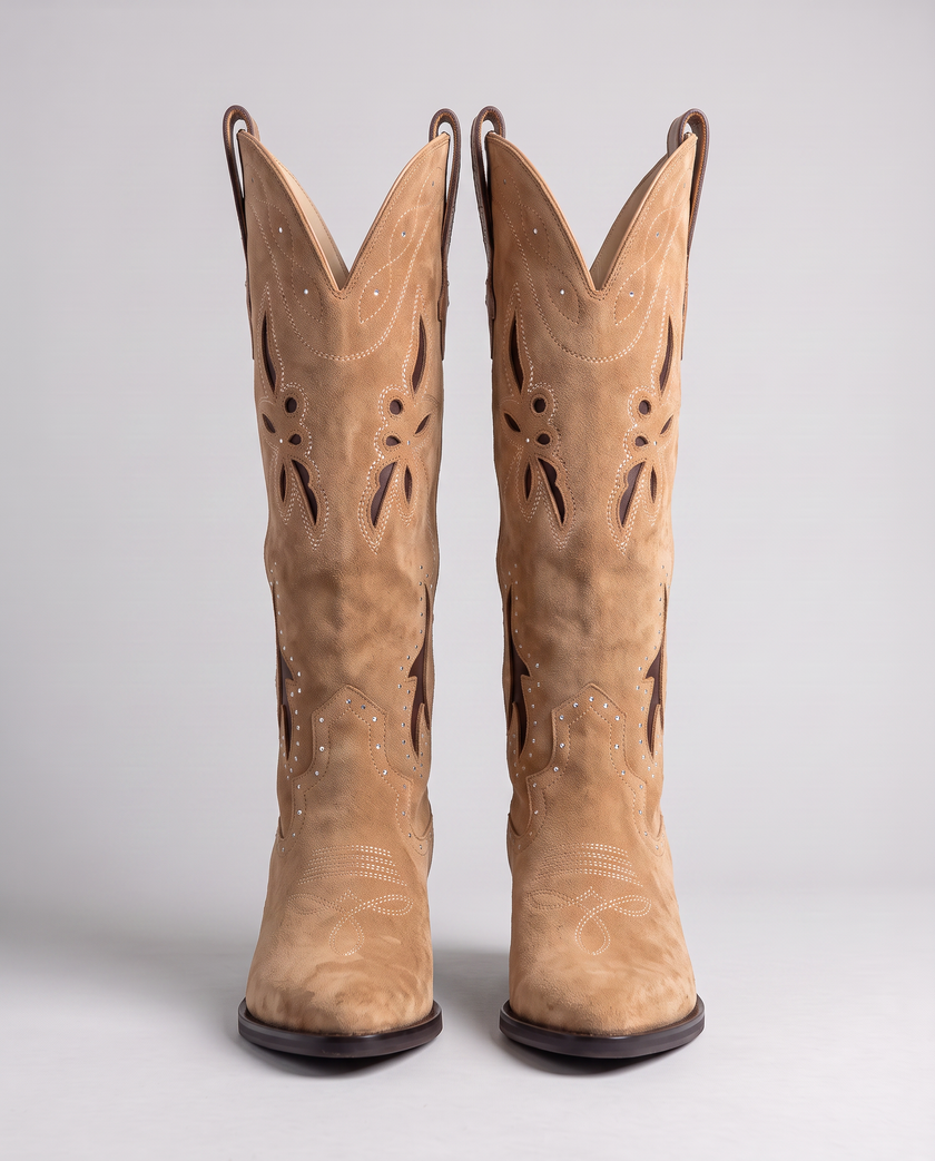 Josephine Cutout Western Boots