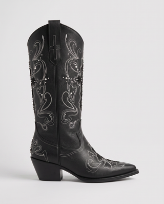 Adalyn Cross Embroidered Western Boots