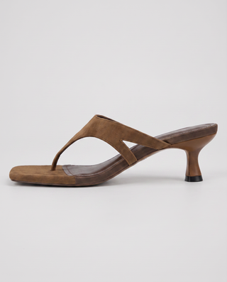 Dahlia Ferro Thong Kitten Heel Sandals