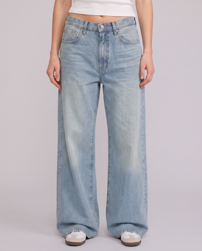 Isadora Low-Rise Wide-Leg Denim Jeans