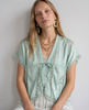 Marguerite Lace Trim Blouse