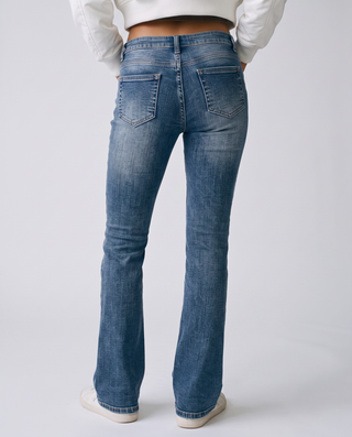 Samantha Ultra Low-Rise Flare Jeans