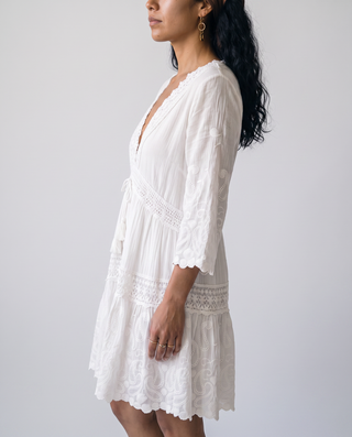 Marabelle Crochet Trim Mini Dress