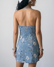 Ophelia Denim Halter Mini Dress