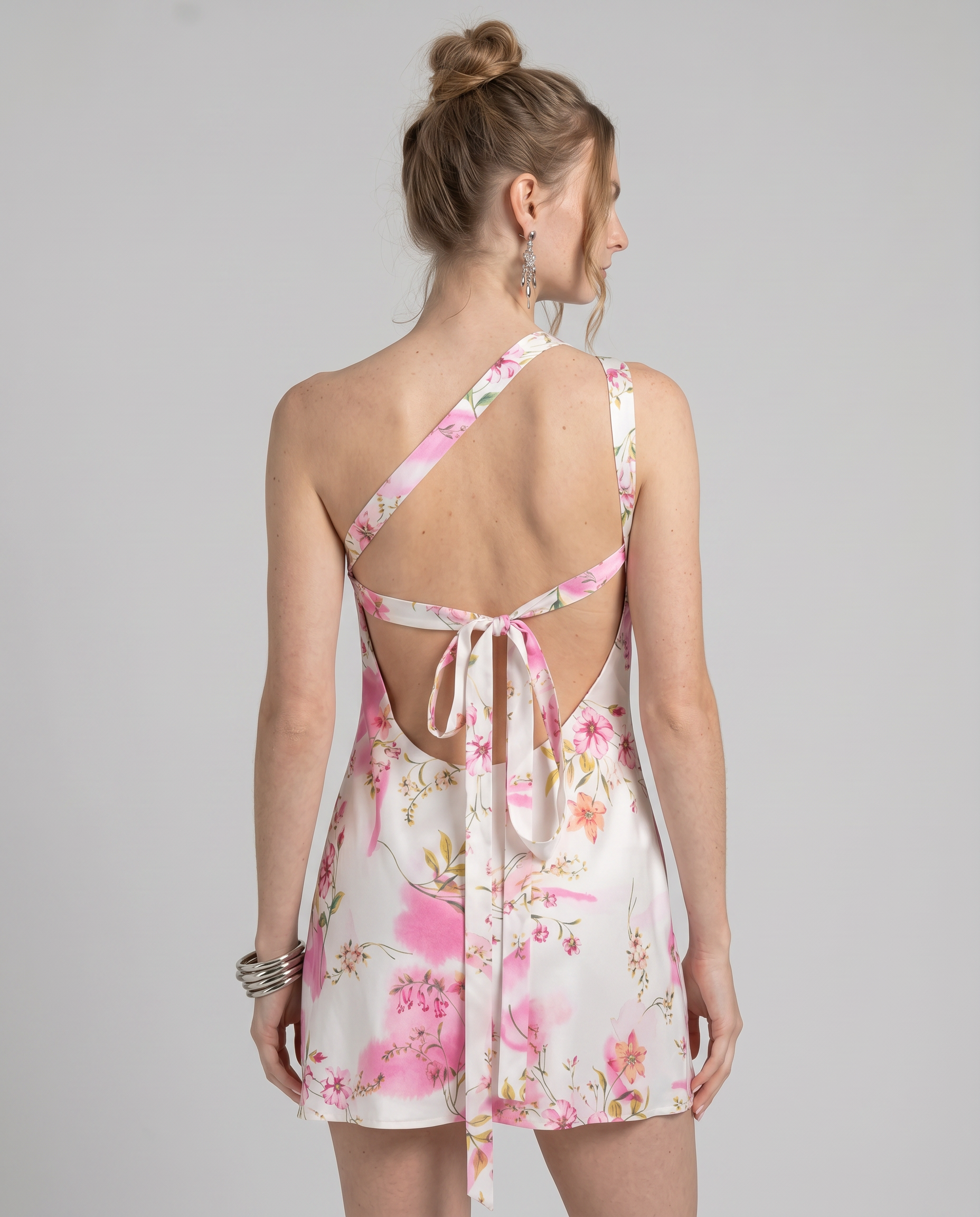Josephine Tie-Back Mini Dress