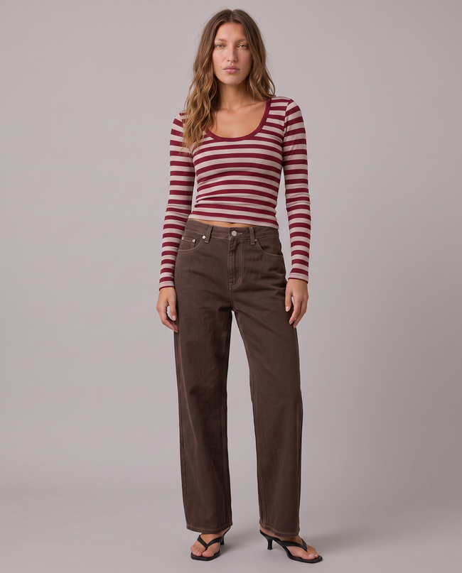Constance Straight-Leg Denim Jeans
