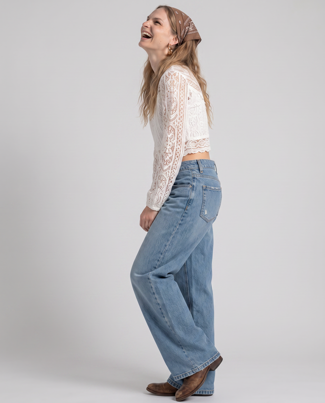 Josephine Low-Rise Wide-Leg Jeans