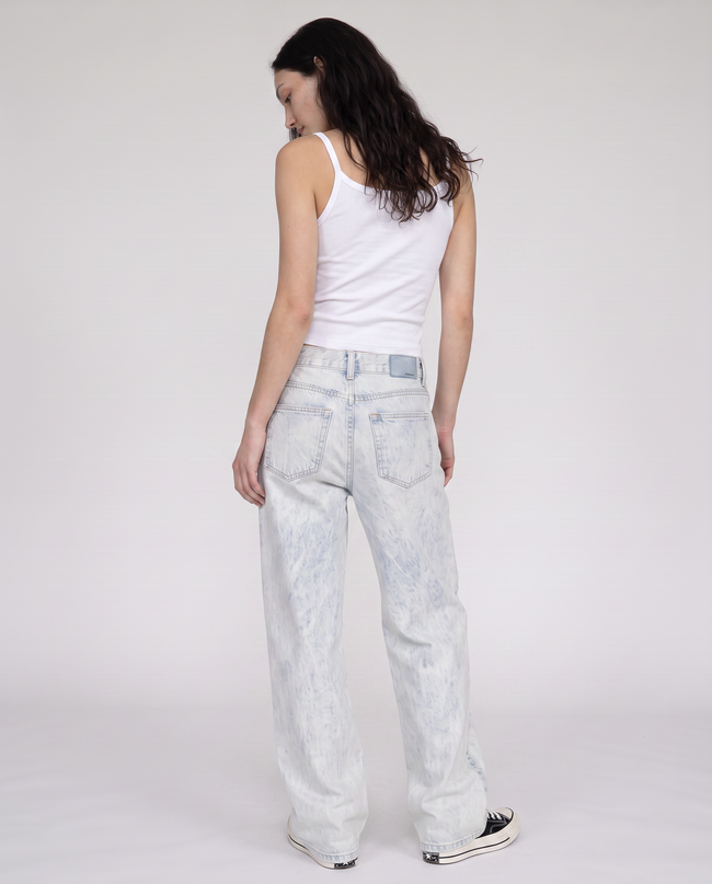 Beatrix Low-Rise Wide-Leg Denim Jeans