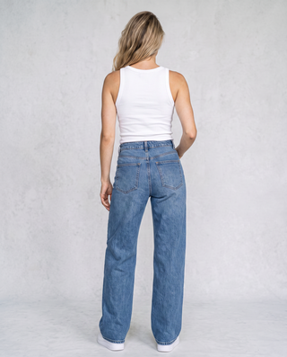 Henrietta Straight-Leg High-Rise Denim Jeans