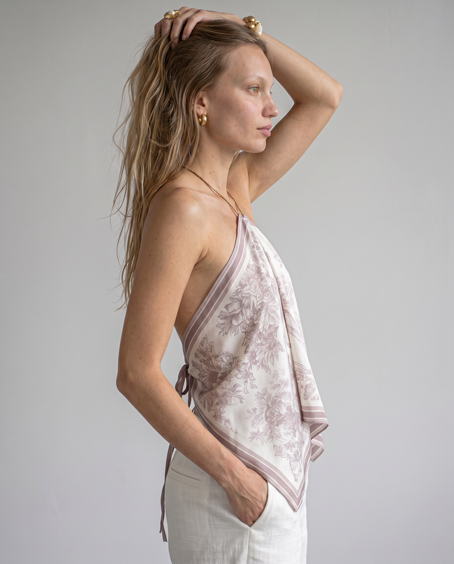 Marceline Scarf Halter Top