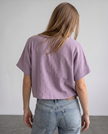 Wilhelmina Textured Crop Tee