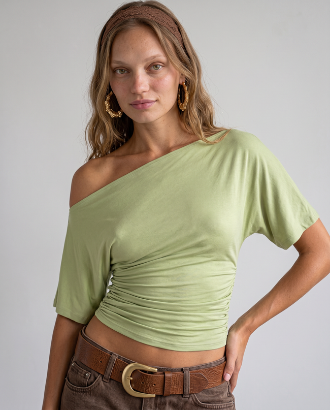 Camille Off-Shoulder Draped Top