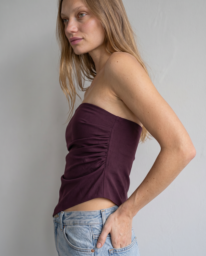Vesper Asymmetric Tube Top