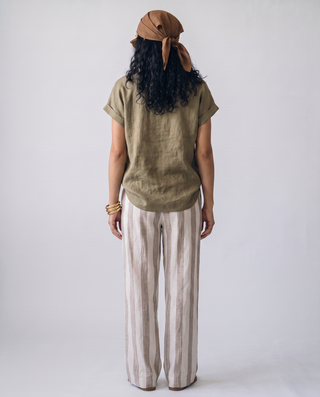 Sienna Linen Wide-Leg Set