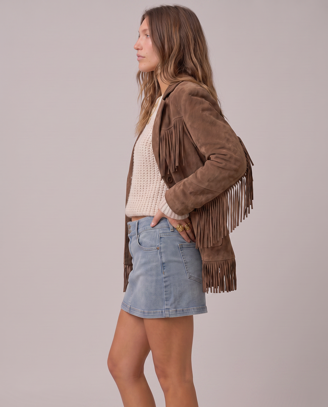 Delphine Denim Mini Skirt