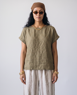 Sienna Linen Wide-Leg Set