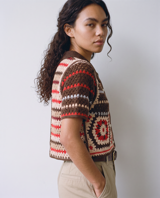 Adobera Granny Square Crochet Top