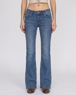 Farrahlynn Low-Rise Flare Jeans