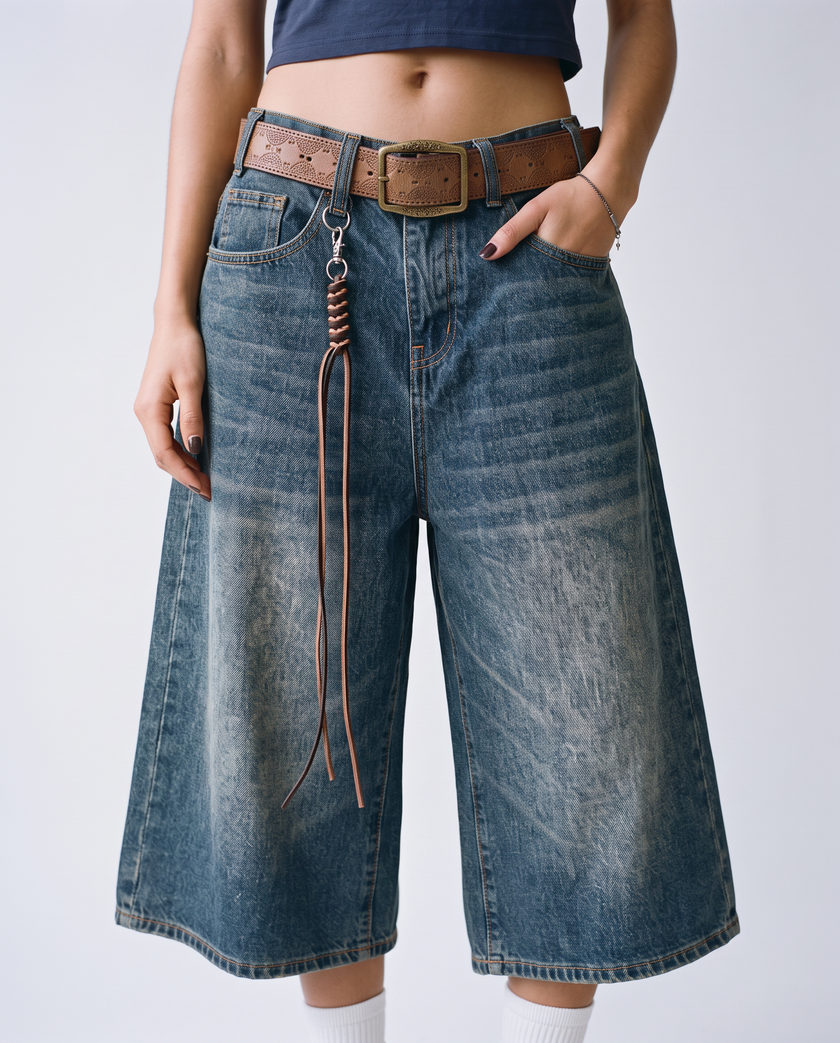 Sable Wide-Leg Jorts