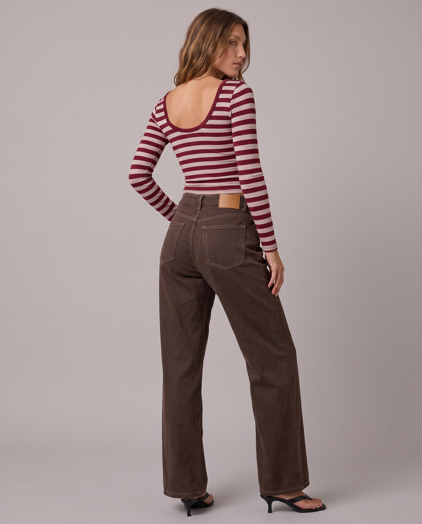 Constance Straight-Leg Denim Jeans