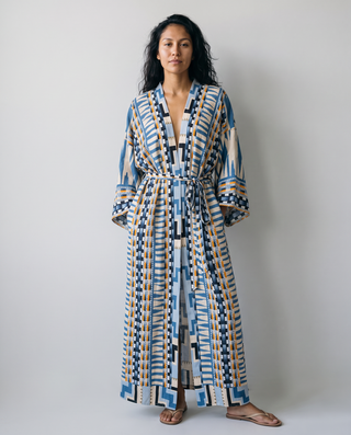 Dashiell Aztec Print Maxi Cardigan