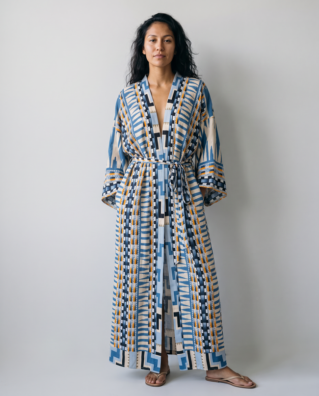 Dashiell Aztec Print Maxi Cardigan