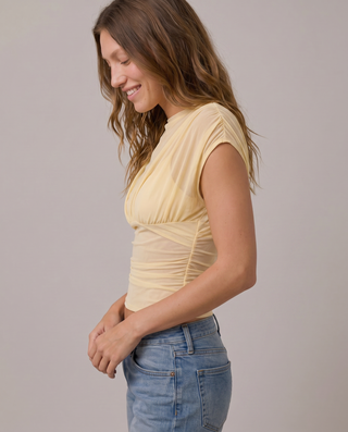Etta Sheer Mesh Blouse