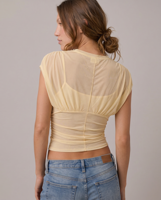 Etta Sheer Mesh Blouse