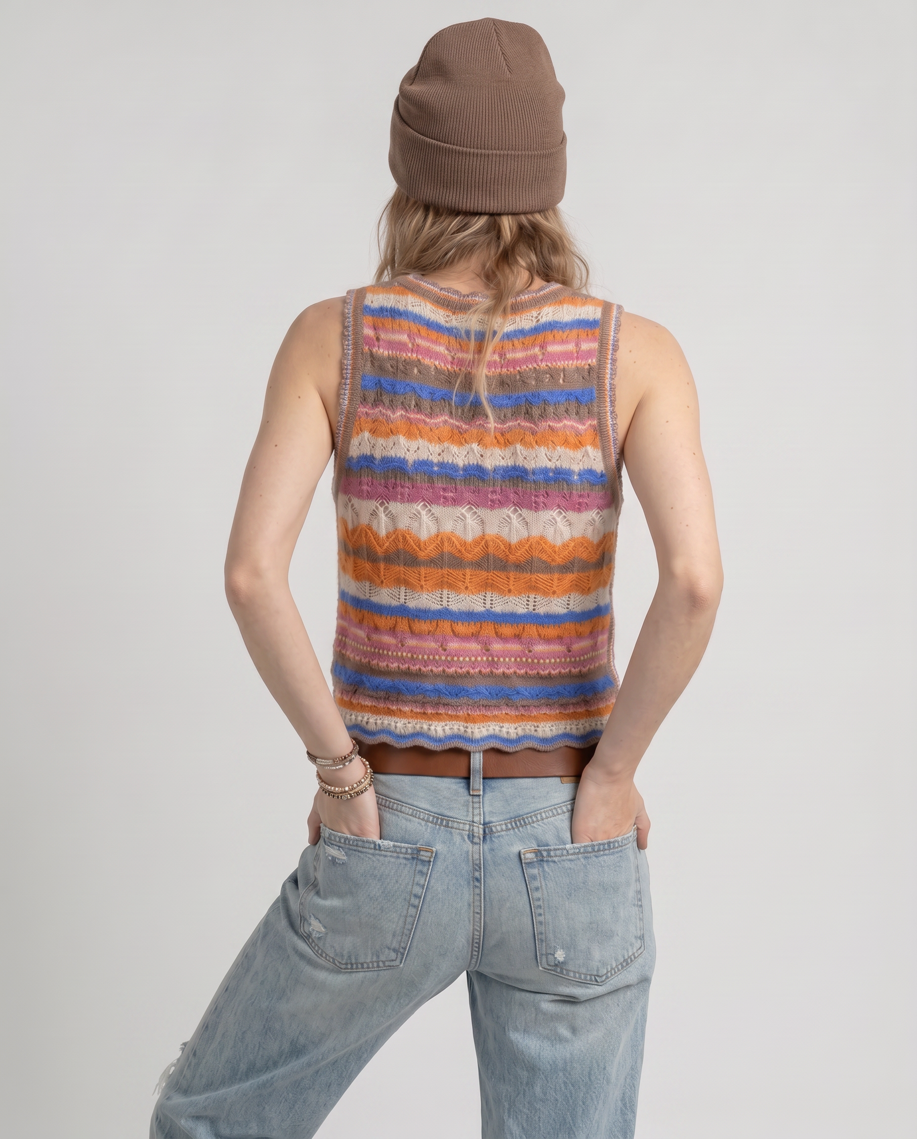 Colette Crochet Knit Tank