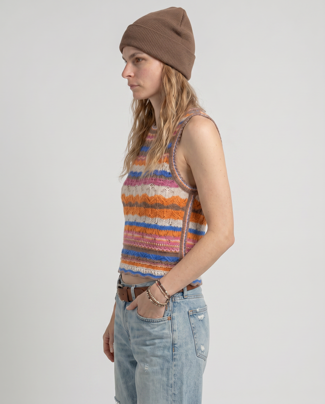 Colette Crochet Knit Tank