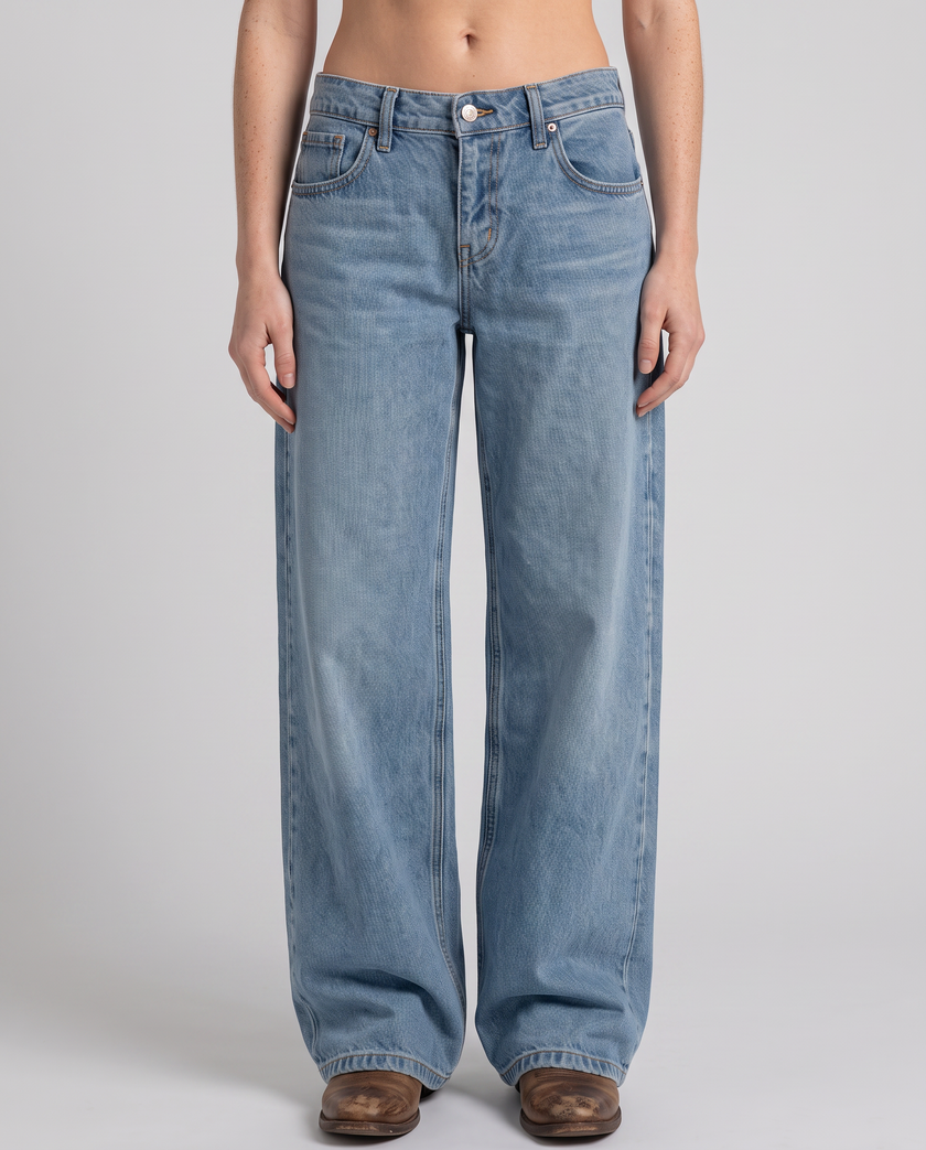 Josephine Low-Rise Wide-Leg Jeans