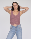 Willowdean Crochet Vest Blouse