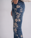 Anouk Embroidered Flare Denim Jeans