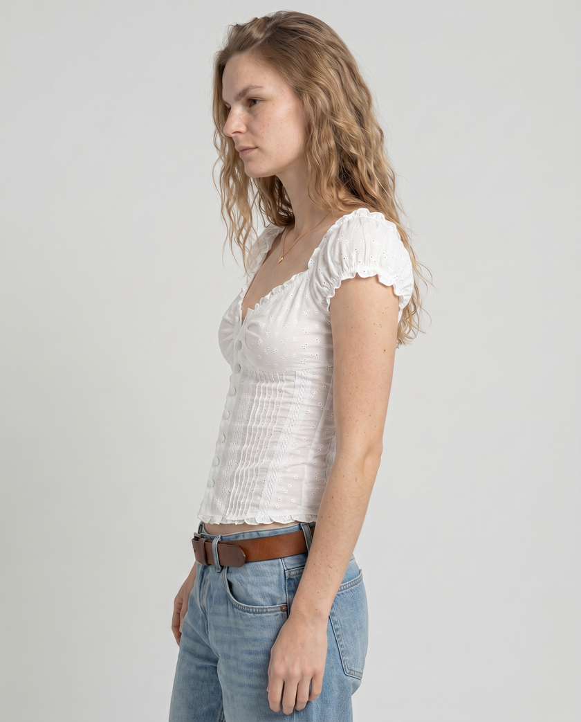 Dolly Eyelet Corset Blouse
