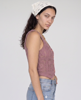 Willowdean Crochet Vest Blouse