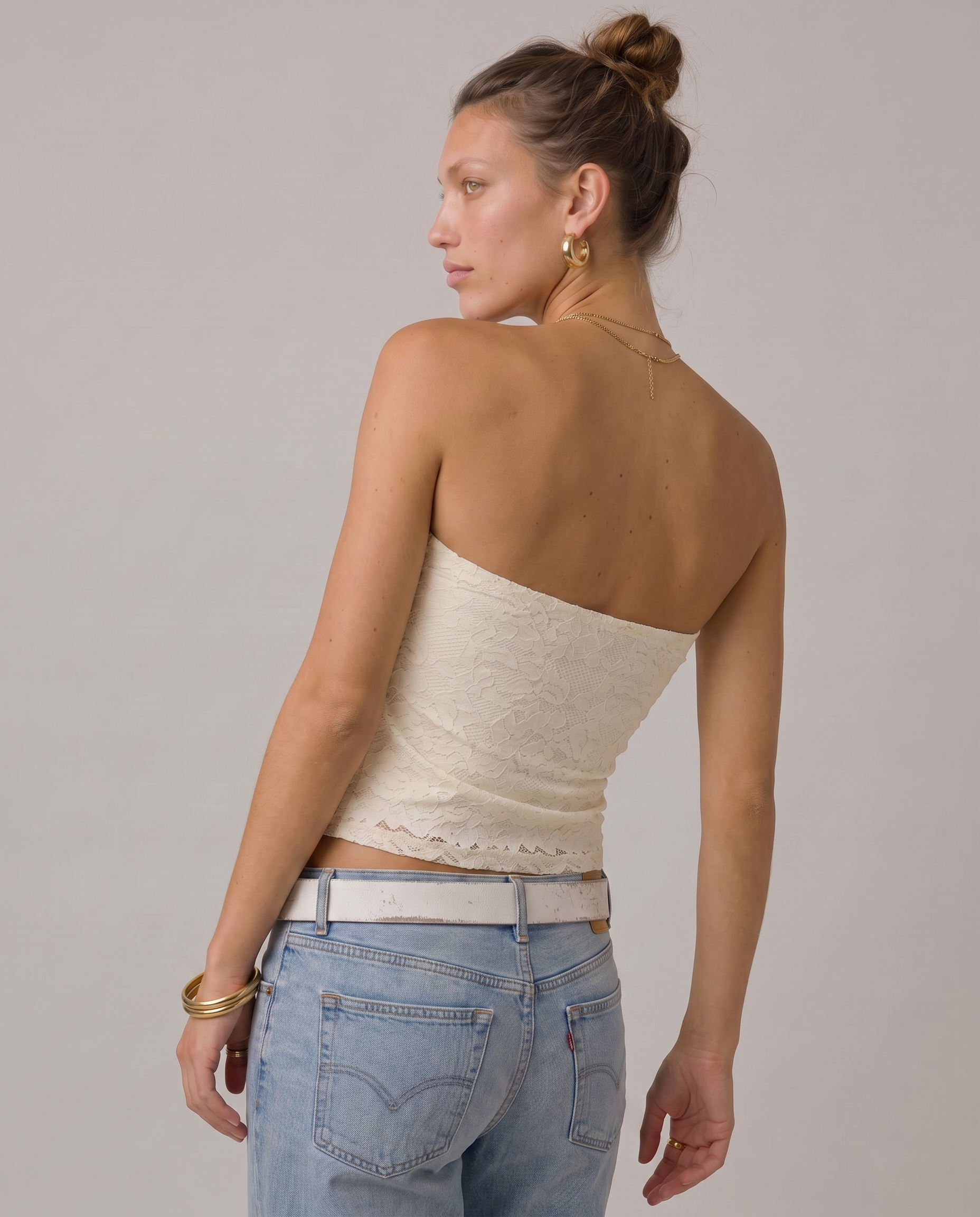 Genevra Lace Tube Top