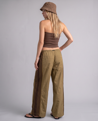 Sabine Low-Rise Drawstring Wide-Leg Trousers