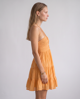 Solaria Ruched Halter Dress