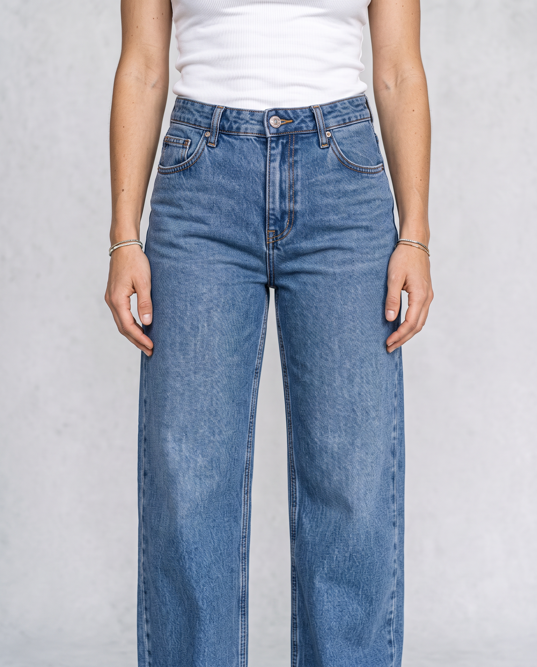 Henrietta Straight-Leg High-Rise Denim Jeans