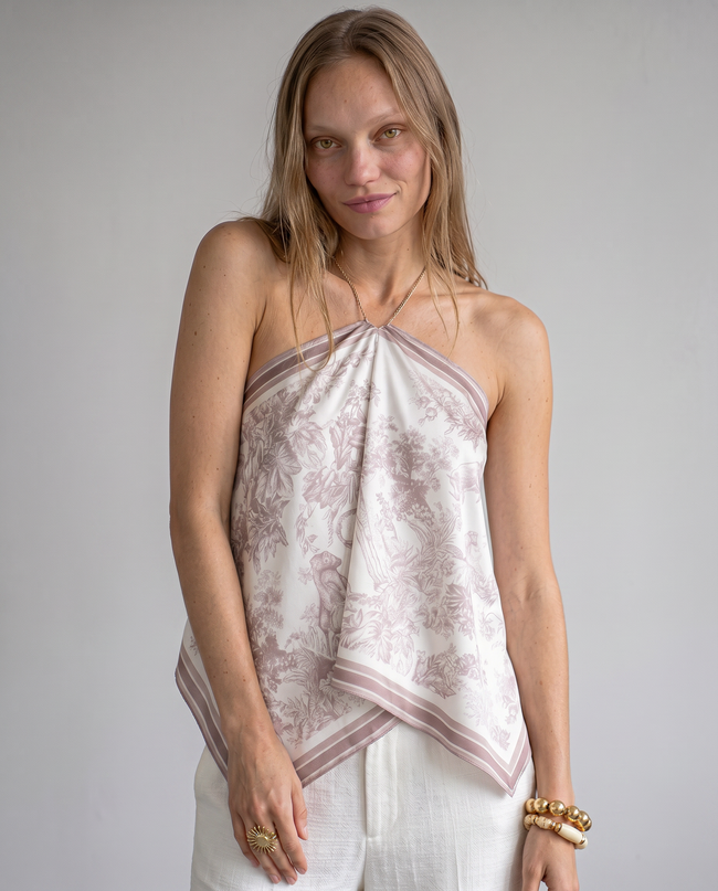 Marceline Scarf Halter Top