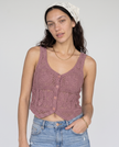 Willowdean Crochet Vest Blouse